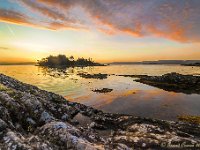 20170925 0423-HDR  Een heel mooie, intense zonsopgang gezien bij Garnish Island omgeving Glenngariff. : Ierland, Ierland 2017, Plaatsen