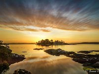 20170925 0434-HDR 1  Een heel mooie, intense zonsopgang gezien bij Garnish Island omgeving Glenngariff. : Ierland, Ierland 2017, Plaatsen