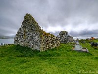 20170925 0530-HDR  Toepasselijk voor deze dag het Kilcatherine graveyard aan de Coulagh Bay. : Ierland, Ierland 2017, Plaatsen