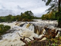 20170927 0830  In de morgen waren de Sheen Falls erg onstuimig door de zware nachtregen. : Ierland 2017