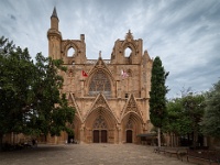 20221016-0198-bewerkt  St Nicolas/Lala Mustafa Papa, Mosque old city Famagusta. : Famagusta, Kerken tempels en ruines, Noord Cyprus, Old city Famagusta, Plaatsen, St. Nicholas Cathrdral / Lala Mustafa Paça Mosque